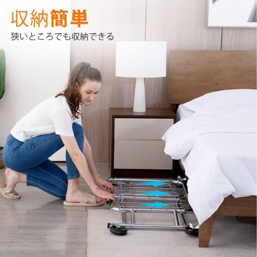 HOKEEPER 業務用ダブルハンガーラック 耐荷重275kg 下棚付 可動式