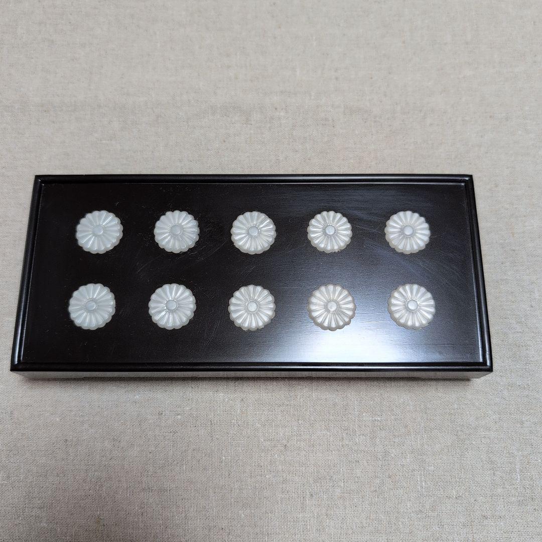 茶道具　十種香札　樹脂製　黒　元箱入り