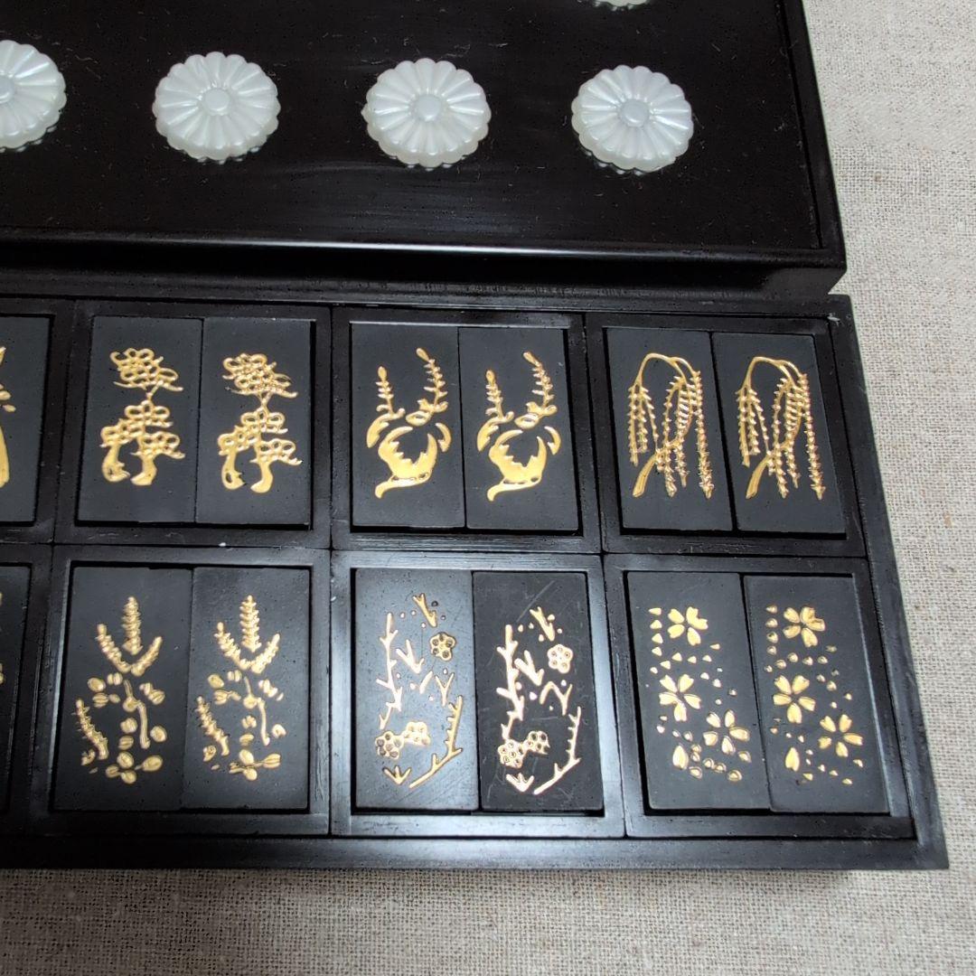 茶道具　十種香札　樹脂製　黒　元箱入り