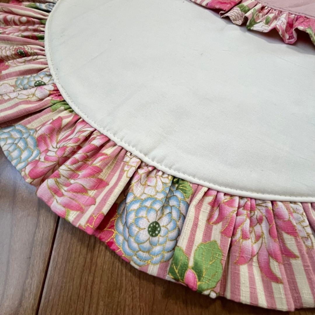 1238.カフェマットL59 着物撮影　和柄　リバーシブルハンドメイド　犬着物