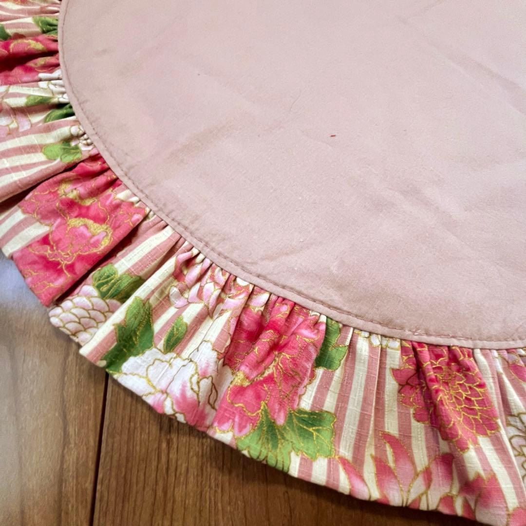 1238.カフェマットL59 着物撮影　和柄　リバーシブルハンドメイド　犬着物