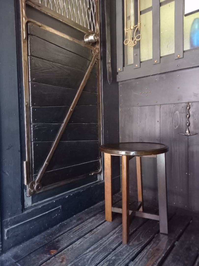 希少　1960's　スピンドル　ウッド　ブランチ　サイドテーブル　スツール