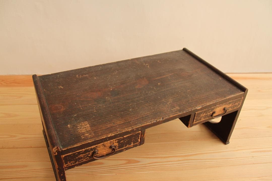 文机　引き出し2杯　アンティーク　古道具