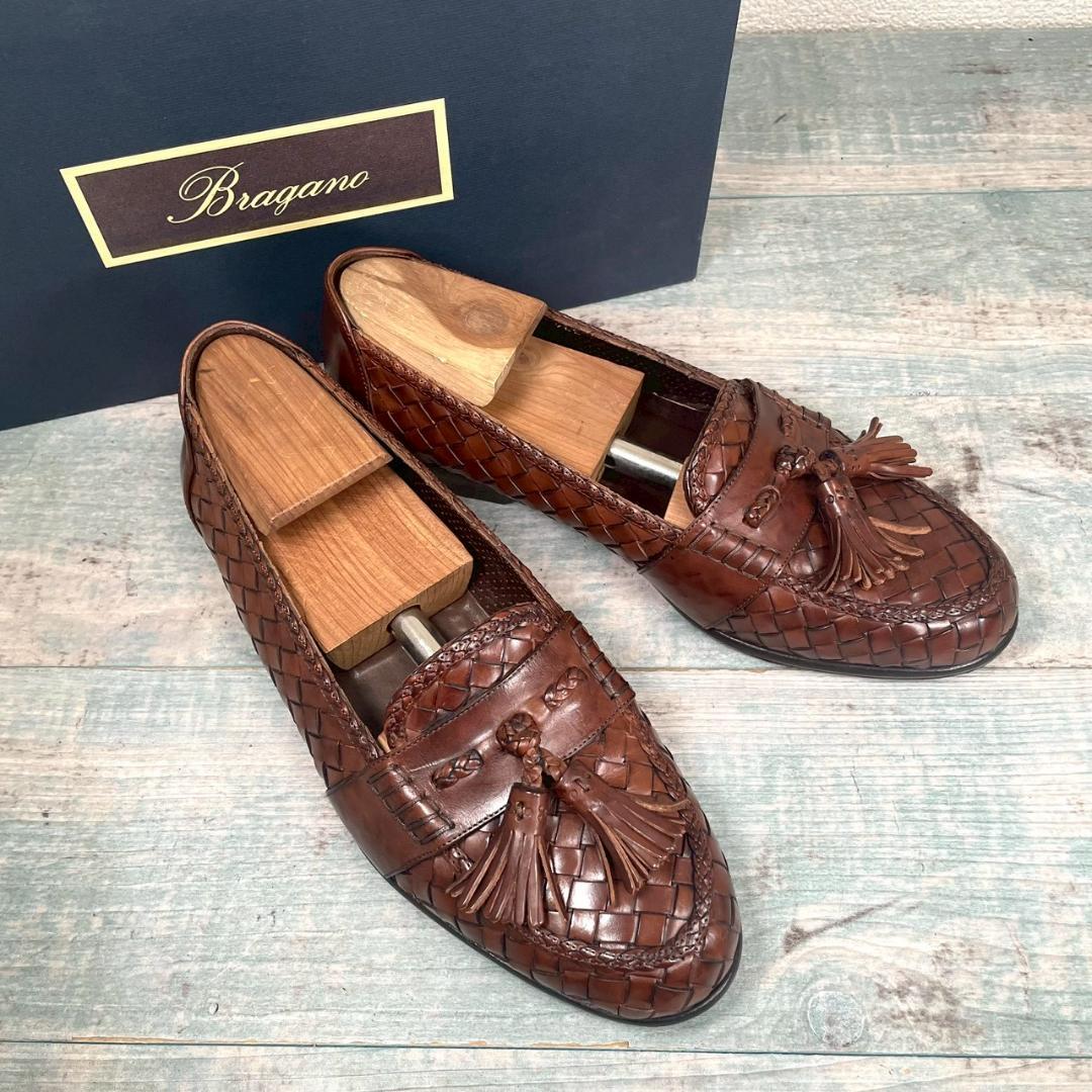 超美品 COLE HAAN 最高級ライン 編込み タッセルローファー