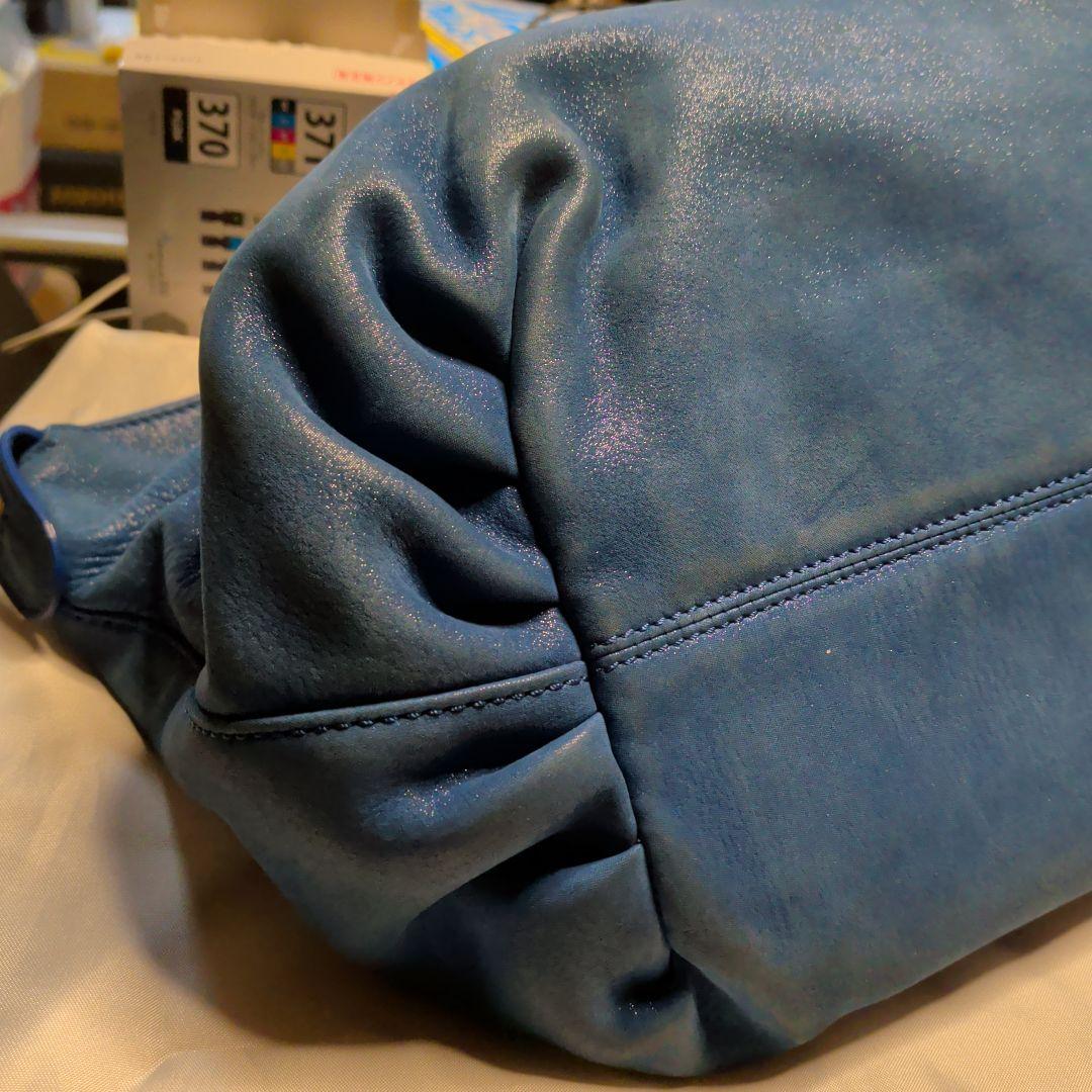 Fendi 青 レザー ハンドバッグ