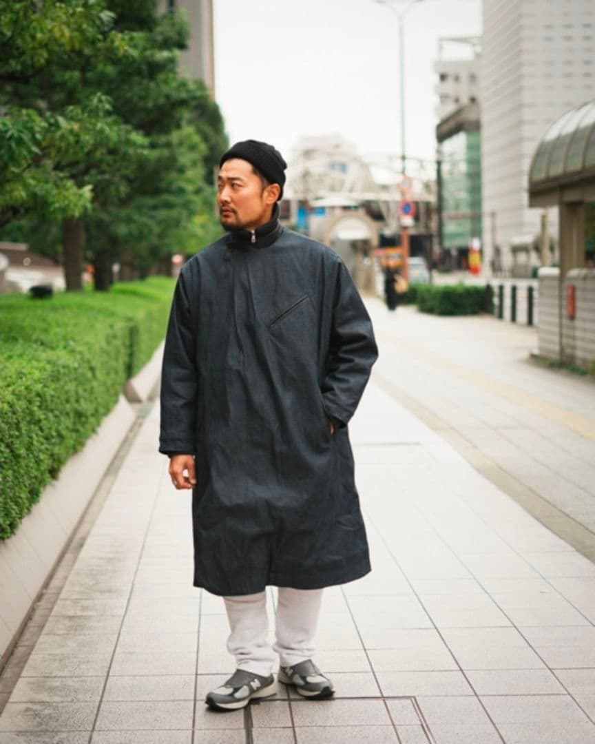 石*田様 デニム風ロングコート BURNABOINNE