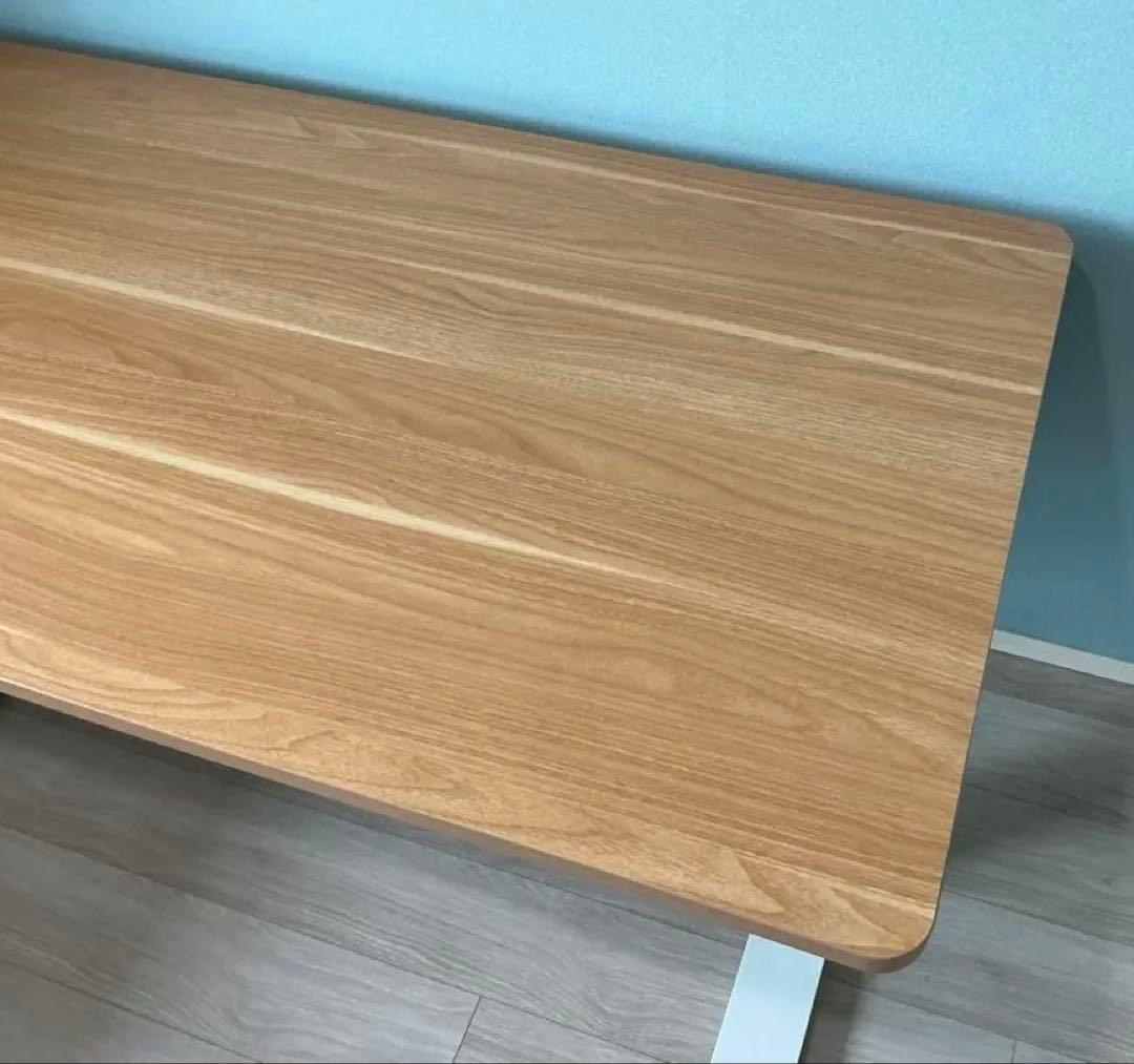 FLEXISPOT 電動昇降デスク E7 メープル天板×ホワイト脚 幅140cm