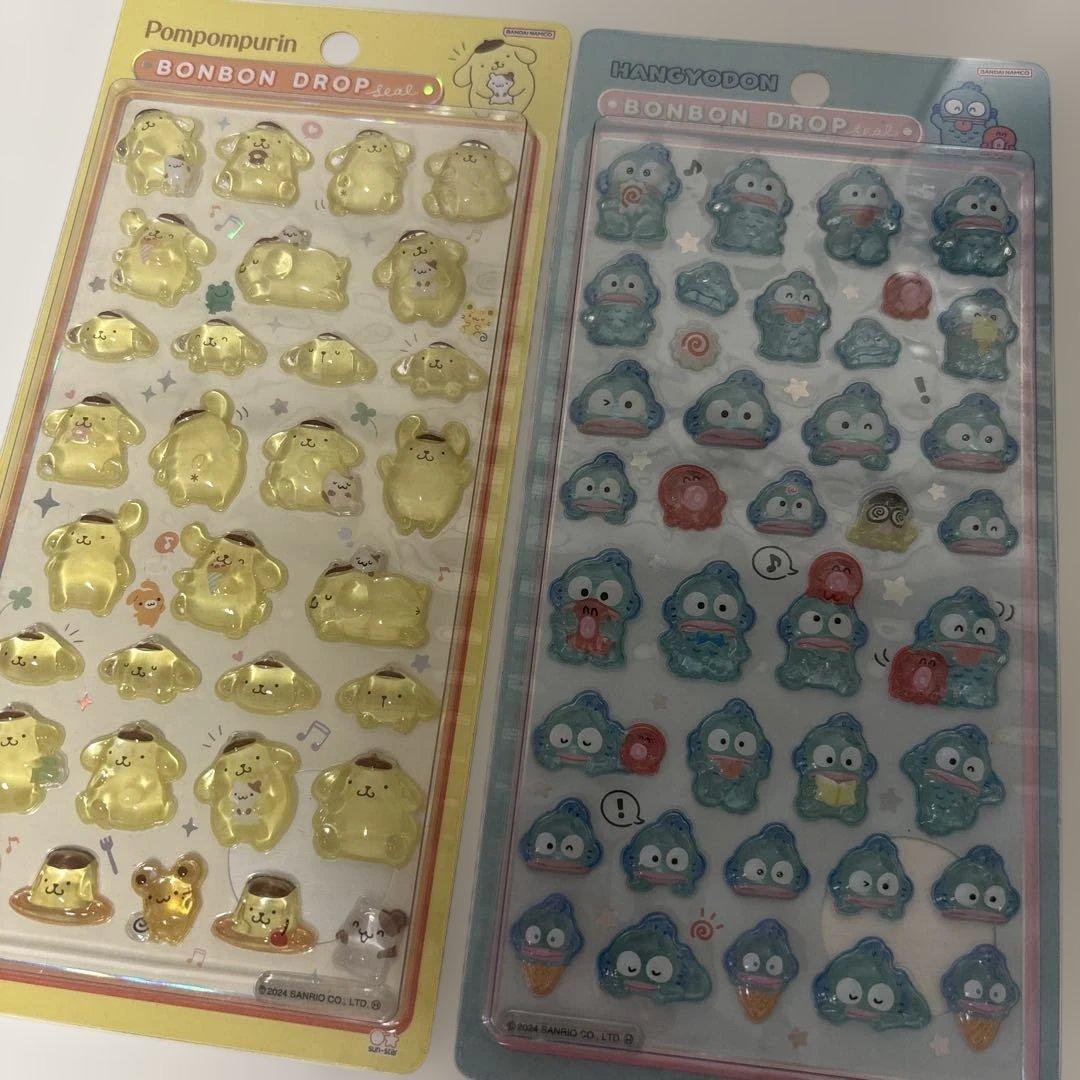 gi【即日発送 正規品】 サンリオ ボンボンドロップシール8種 コンプ
