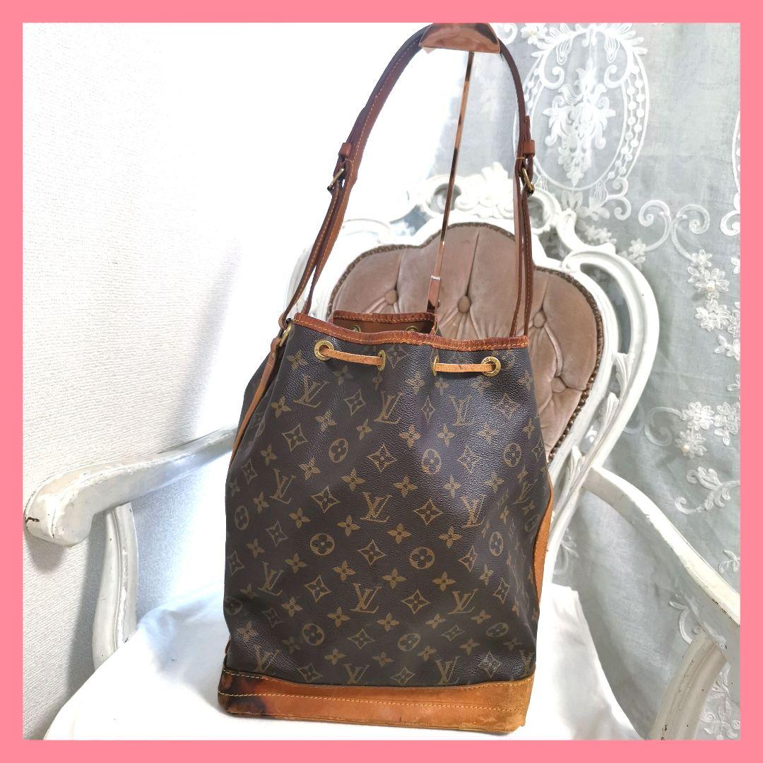 【人気品】ルイヴィトンLV ノエ モノグラム ワンショルダーバッグ鑑定済