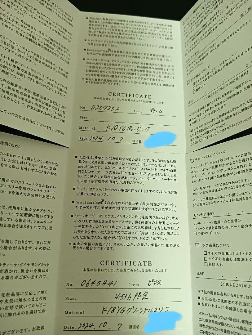 【美品】テイクアップ　グリーントルマリンセカンドピアス＆チャーム #258