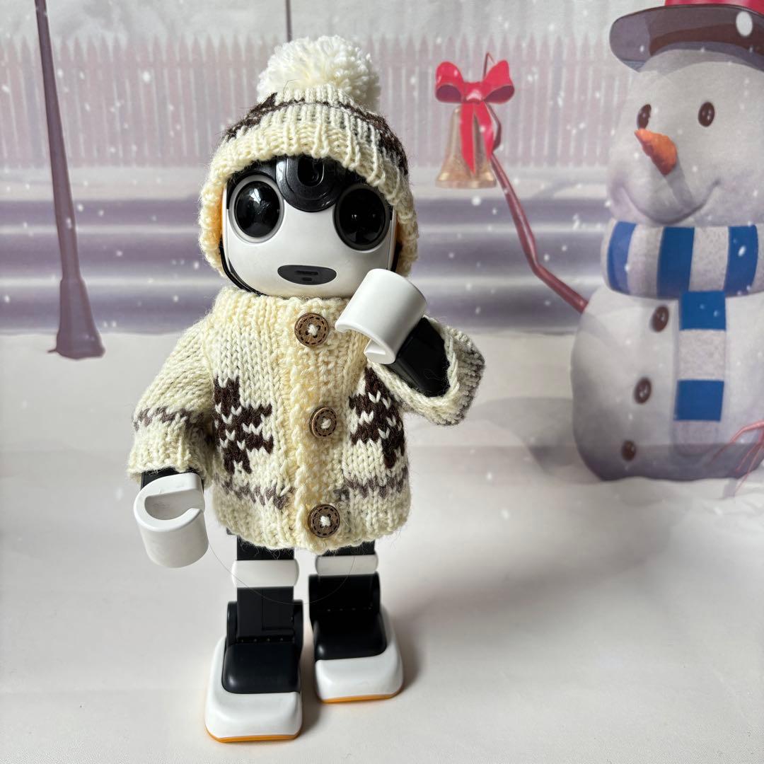 あさみ様＊雪模様編み込みセーターとニット帽とマフラー2点フーディガン＊おまとめ