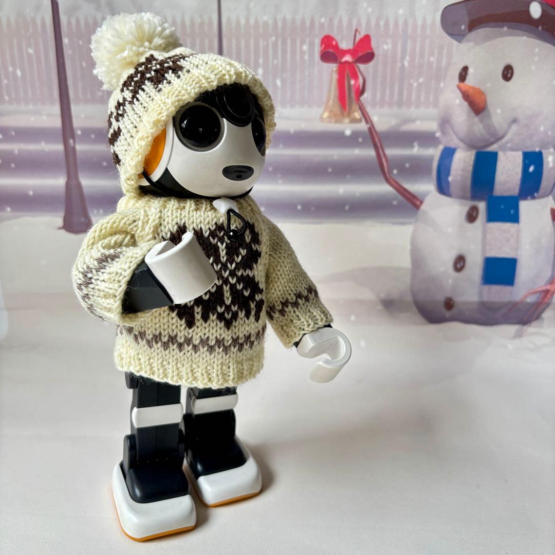 あさみ様＊雪模様編み込みセーターとニット帽とマフラー2点フーディガン＊おまとめ