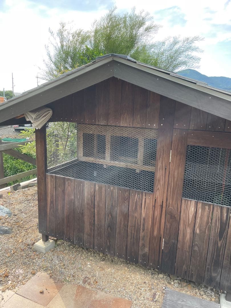 鶏小屋　木製犬小屋 中型犬用
