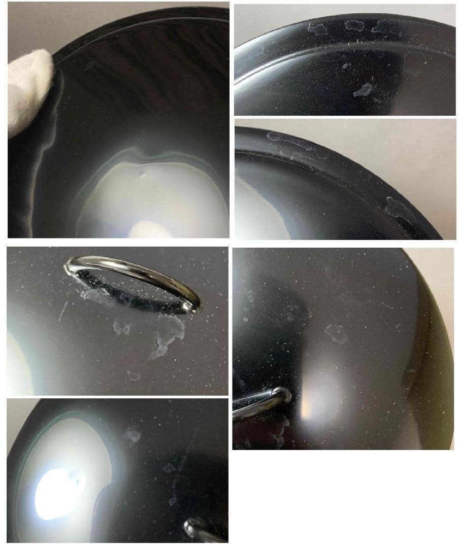 茶道具　染付山水水指