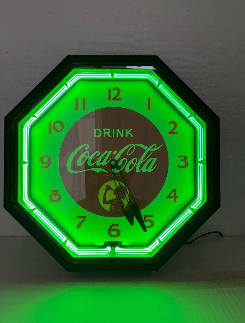 コカ・コーラ ネオンクロック　ネオン管掛け時計3品セット