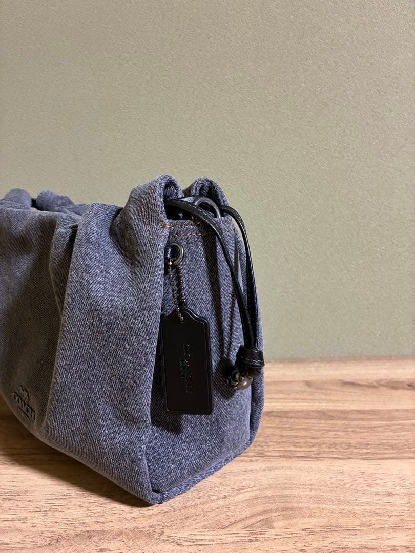 コーチ　フェイ　グレーデニム　ショルダーバッグ