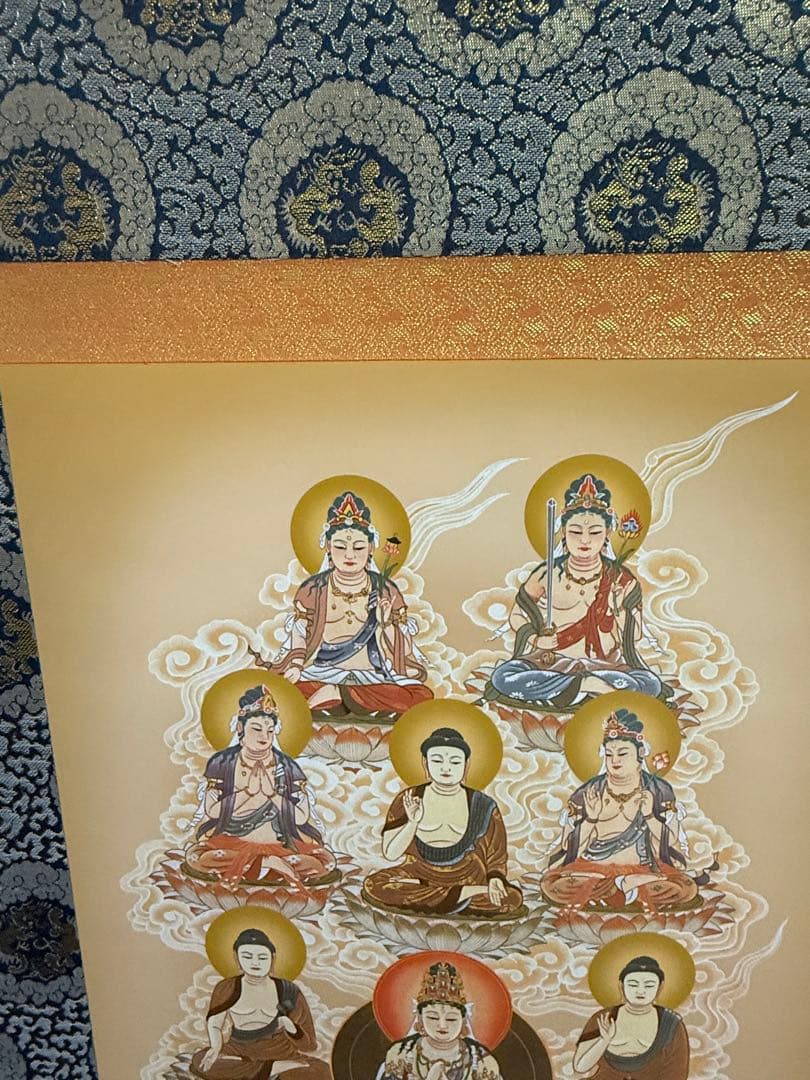 仏像の掛軸　十三仏真言