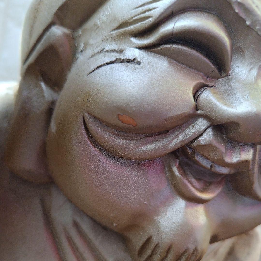 木彫り 大黒天 Statue Lucky God Vintage 彫刻 縁起物