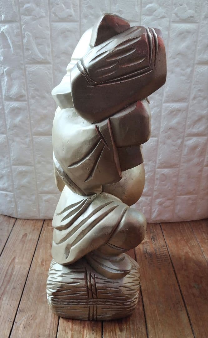 木彫り 大黒天 Statue Lucky God Vintage 彫刻 縁起物