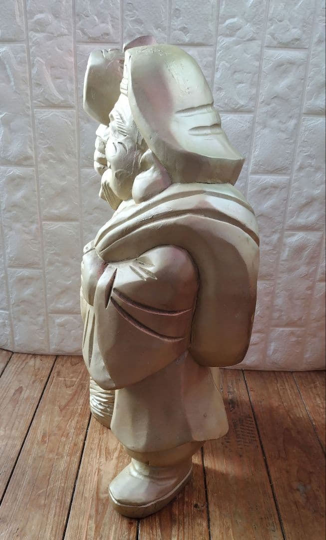 木彫り 大黒天 Statue Lucky God Vintage 彫刻 縁起物
