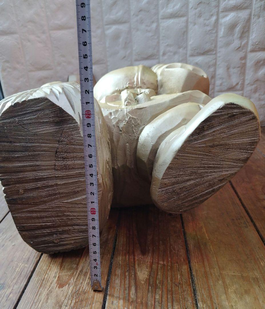 木彫り 大黒天 Statue Lucky God Vintage 彫刻 縁起物