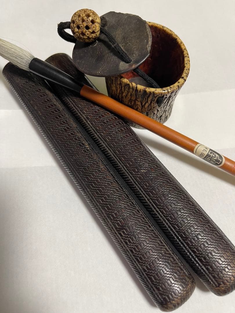 書道用具セット 毛筆と木製収納ケース