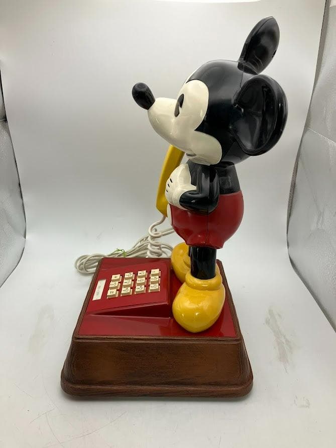【激レア】　レトロ　アンティーク　ミッキーマウス　プッシュ式　電話機