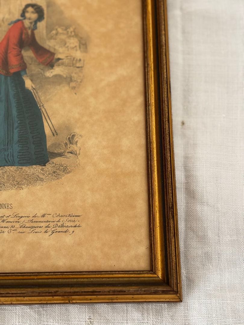 フランス　蚤の市　額　フレーム　ブロカント