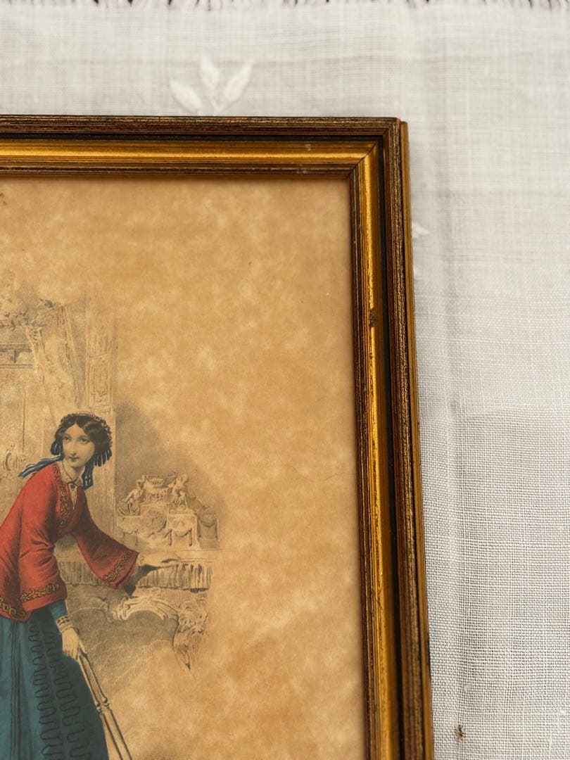 フランス　蚤の市　額　フレーム　ブロカント