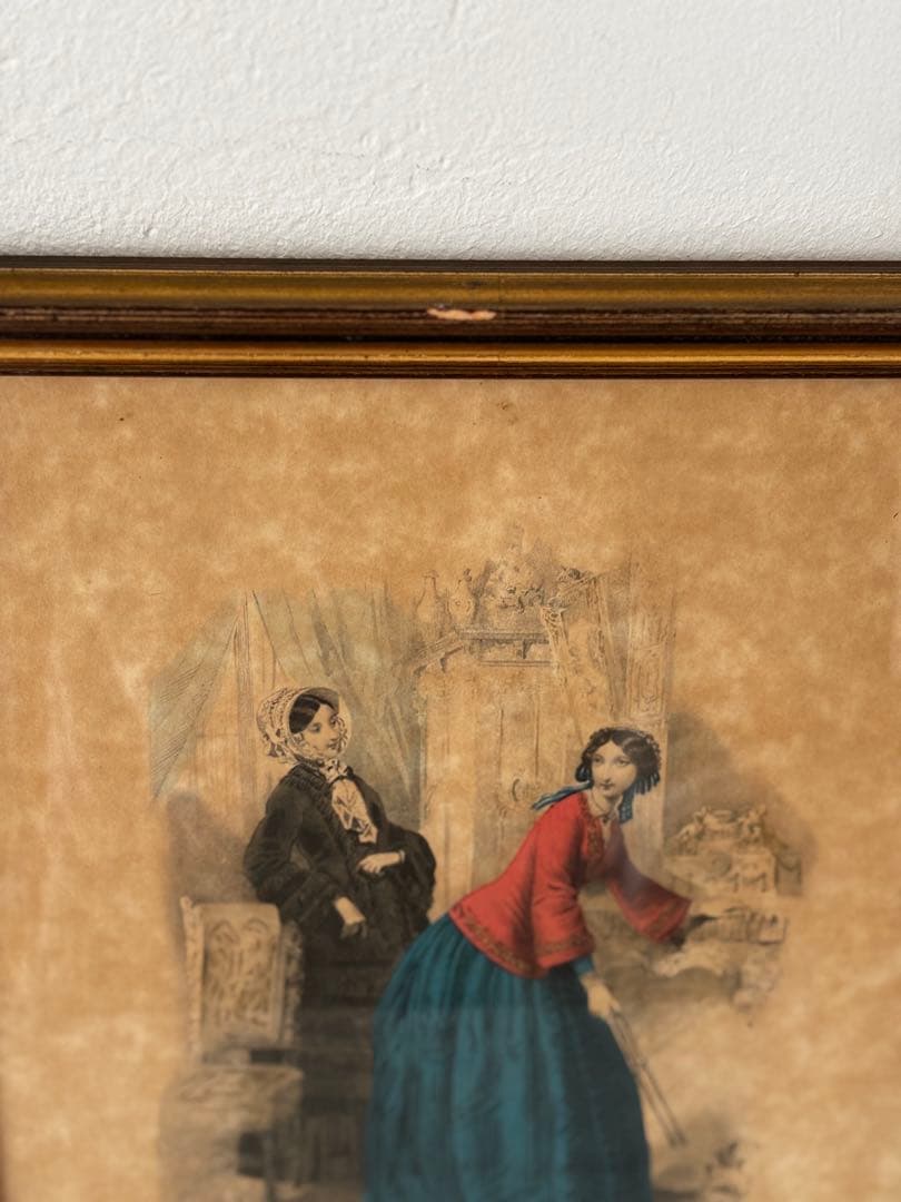 フランス　蚤の市　額　フレーム　ブロカント