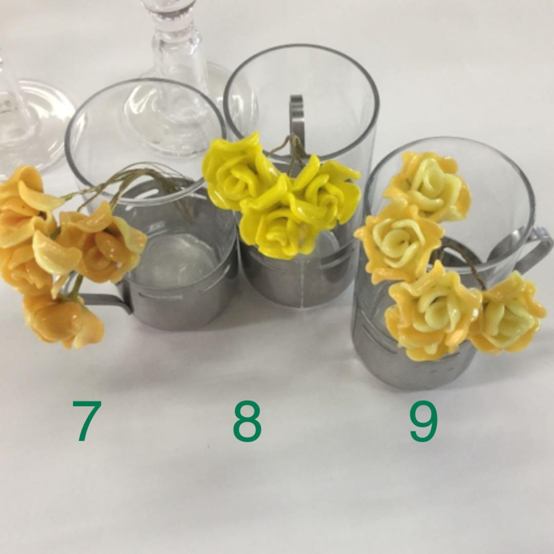 ※ガラス細工　薔薇　小　いろんな色　No. 1〜12 選んでね　バラ