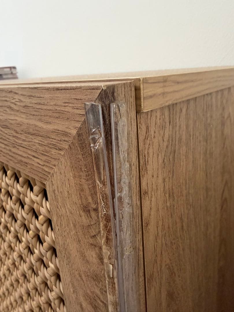 [幅120] ラタン調キャビネット リビングボード LOWYA ロウヤ