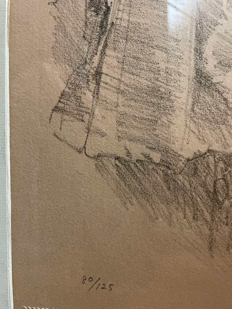 小磯良平　少女　リトグラフ80/125保証