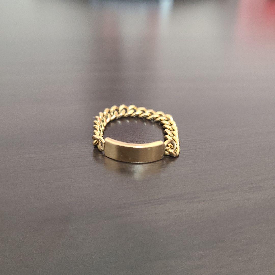 ゴールドチェーンリングk18　AHKAH