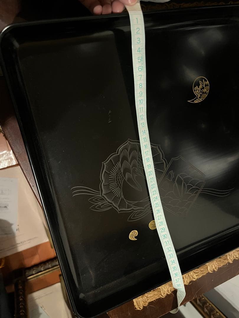 輪島塗り　漆器 盆 お膳　黒 10枚セット