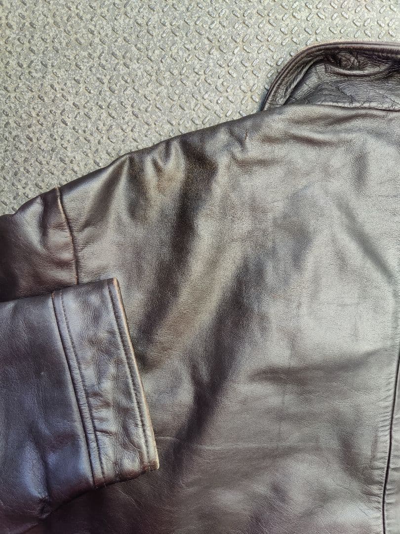 90s-00s old GAP レザー ジャケット ライダース　カーコート