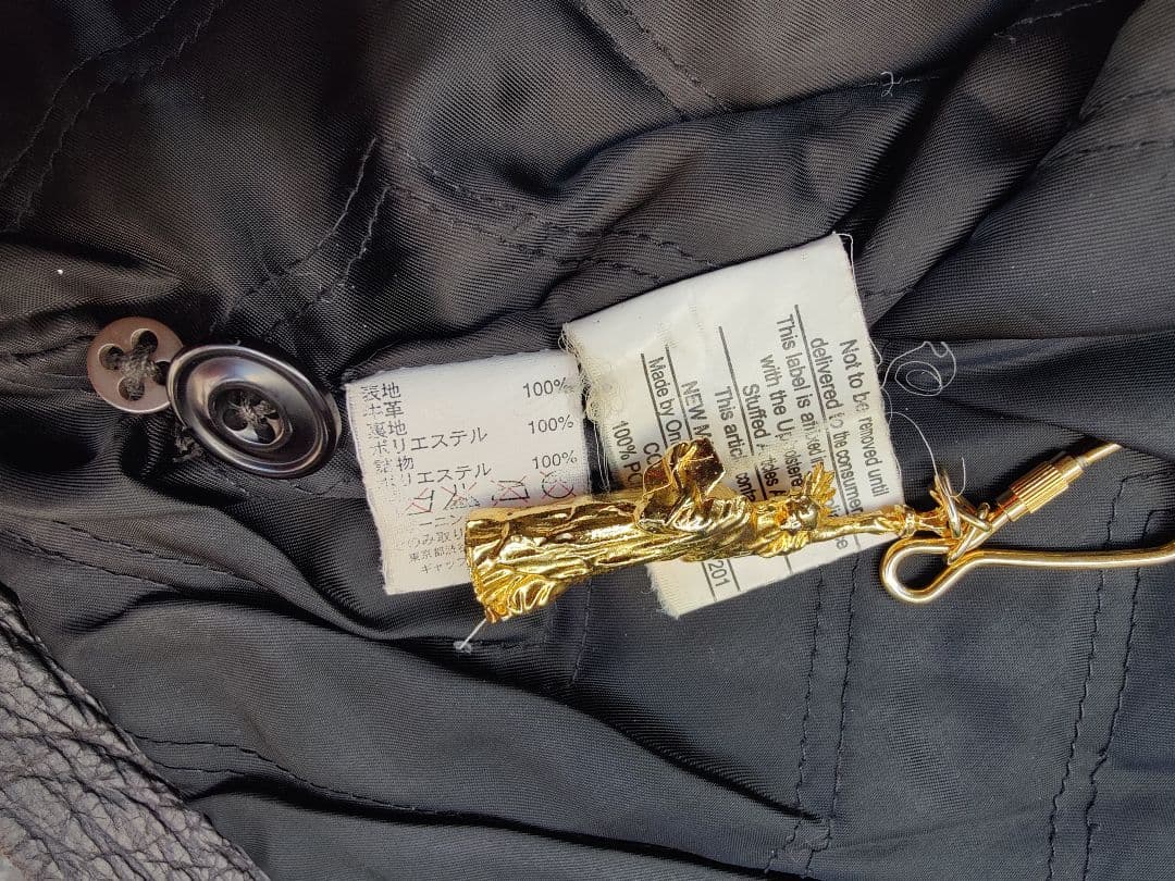 90s-00s old GAP レザー ジャケット ライダース　カーコート