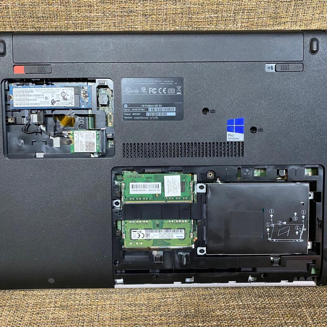 Windowsノート本体 HP ProBook 450 G3 Core i3/8G/SSD128GB