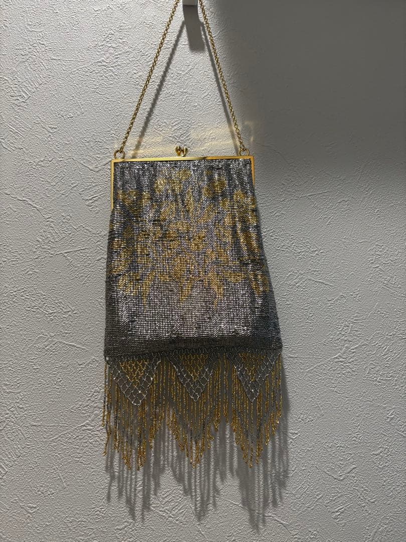 メタルビーズ　パーティーバッグ　倉橋佳子