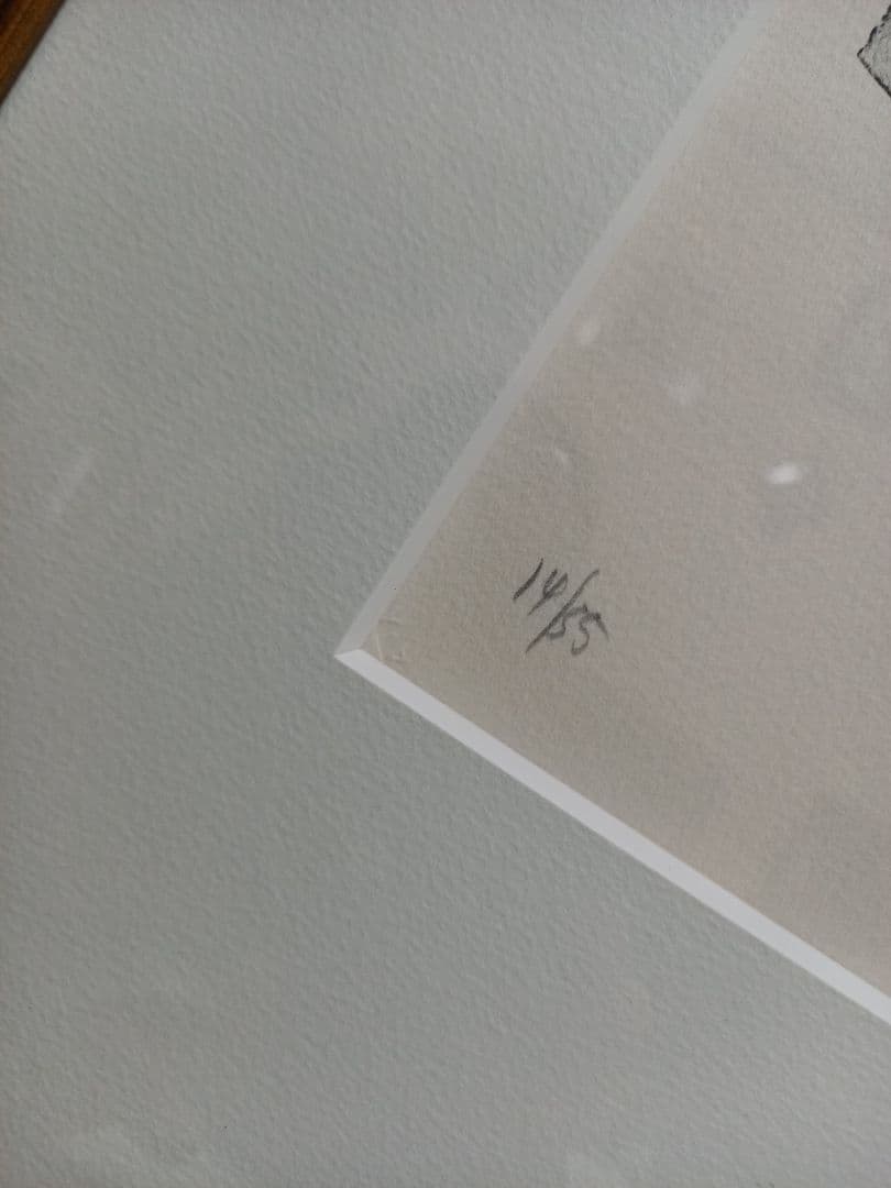 篠田桃紅 「Factio」リトグラフ　no.14/55　版画　1992年　額装品