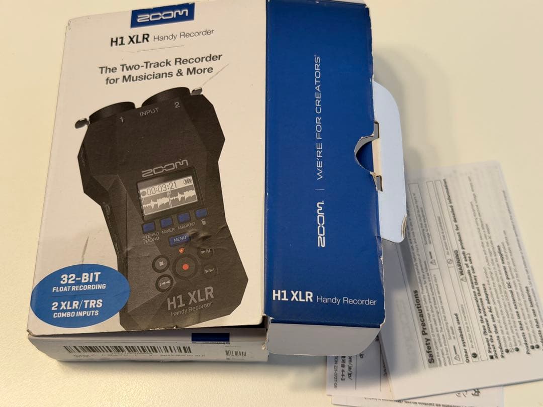 ZOOM H1 XLR ハンディレコーダー　中古美品