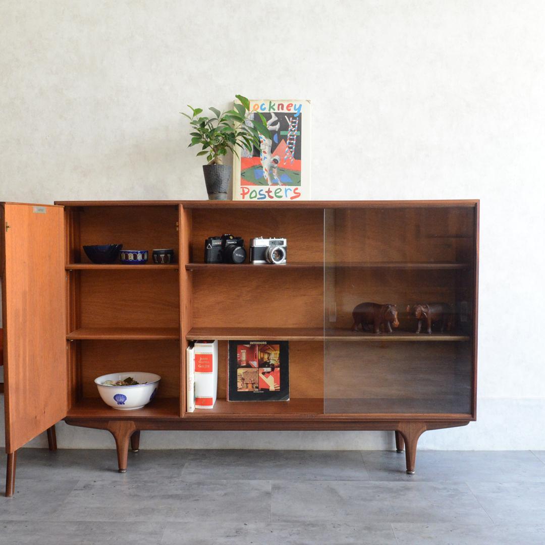 マッキントッシュ ヴィンテージ ガラスキャビネット サイドボード ディスプレイ