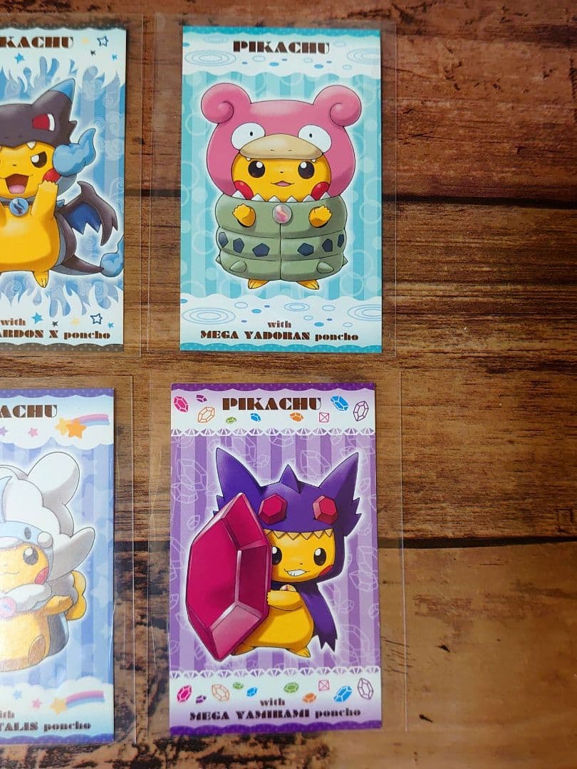 メガキャンペーン 第1弾 名刺カード 6種 ピカチュウ メガシンカ ポンチョ ②