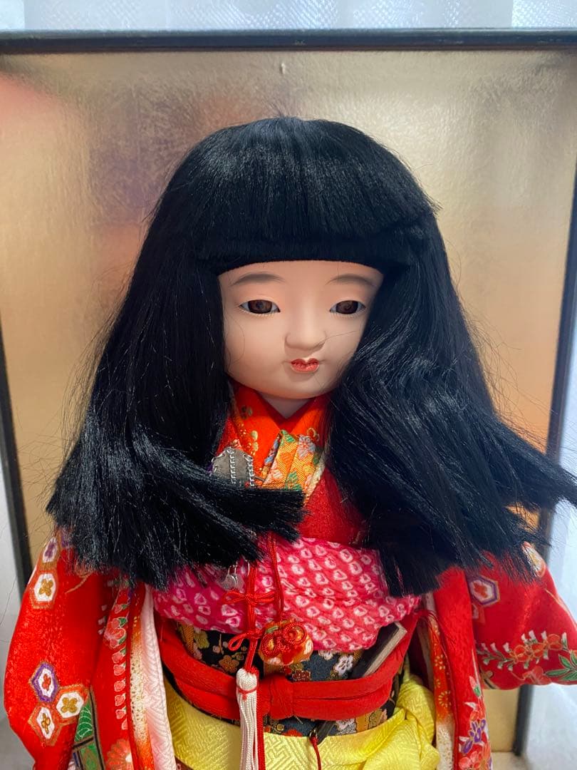 Japanese Antique DOLL 日本人形 ガラスケース付き 市松人形