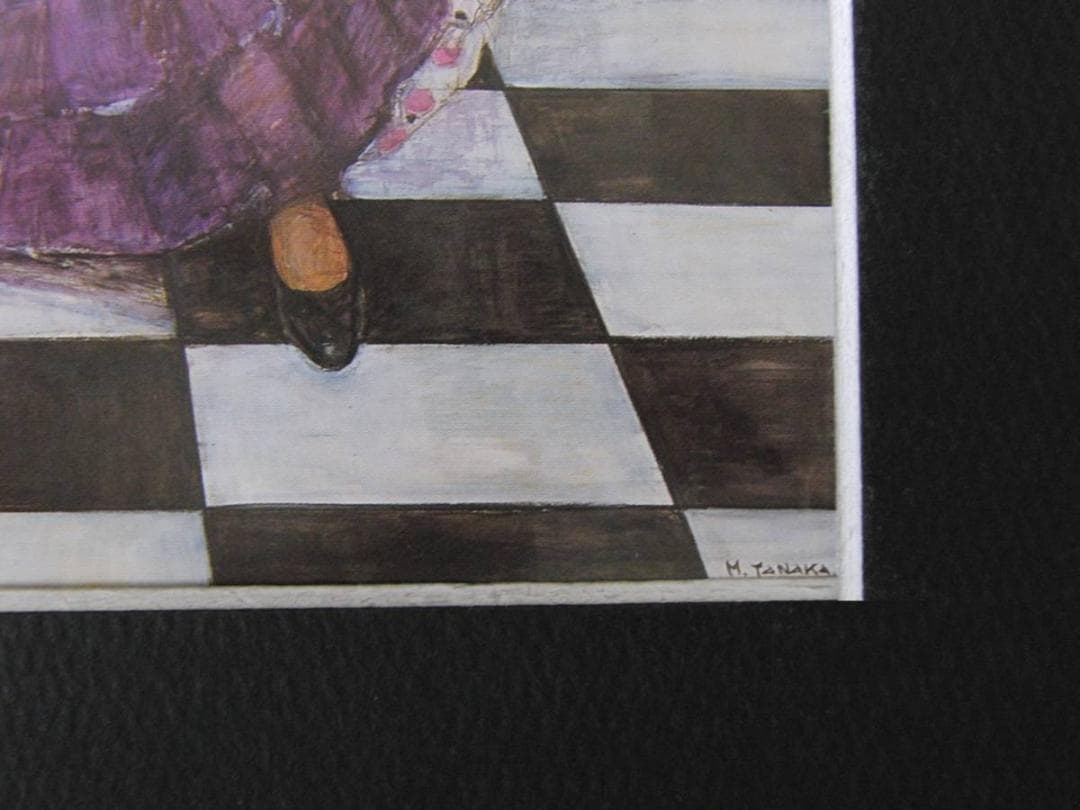 田中実、【爽】、希少な額装用画集より、新品額装付、状態良好