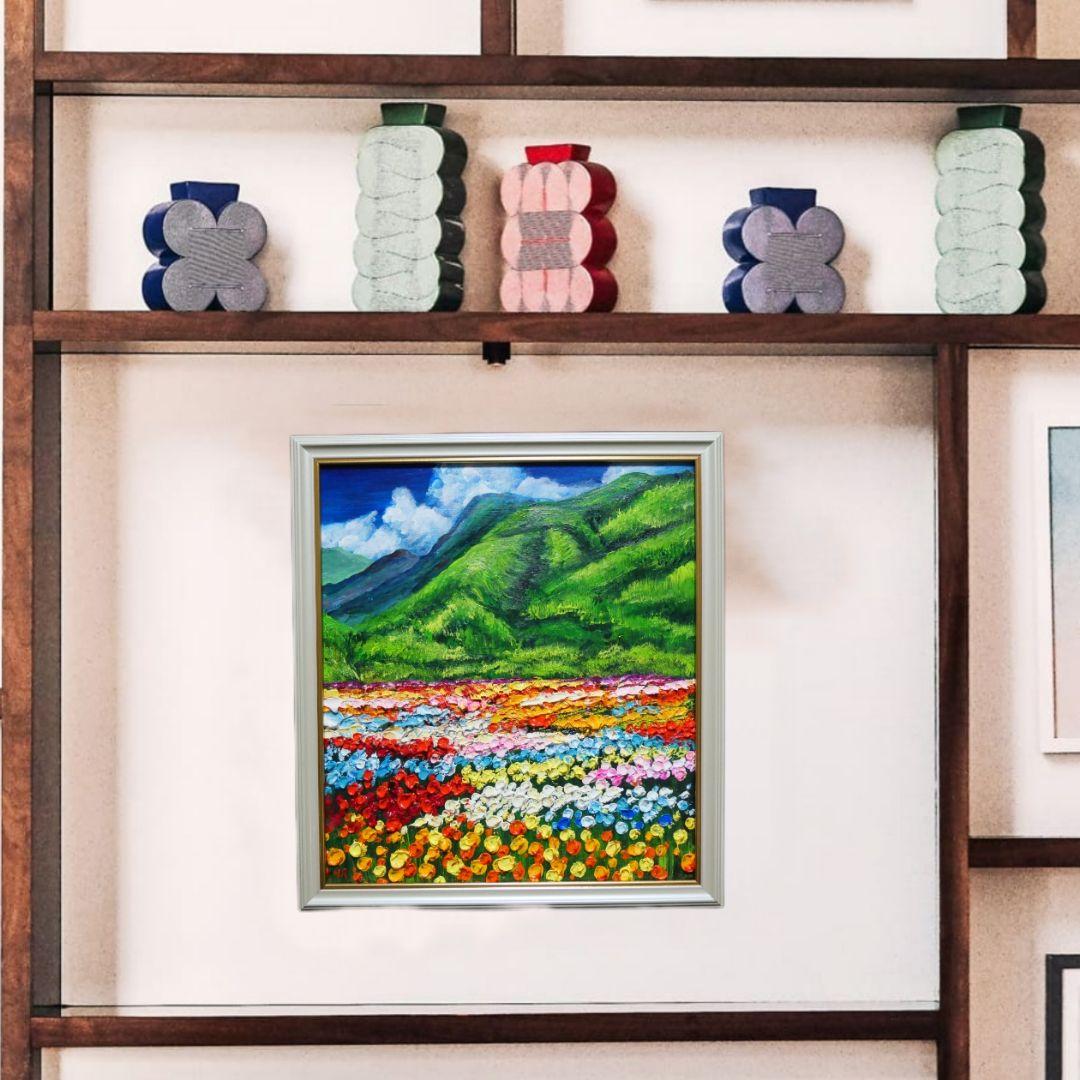 油絵 絵画 【flower park】