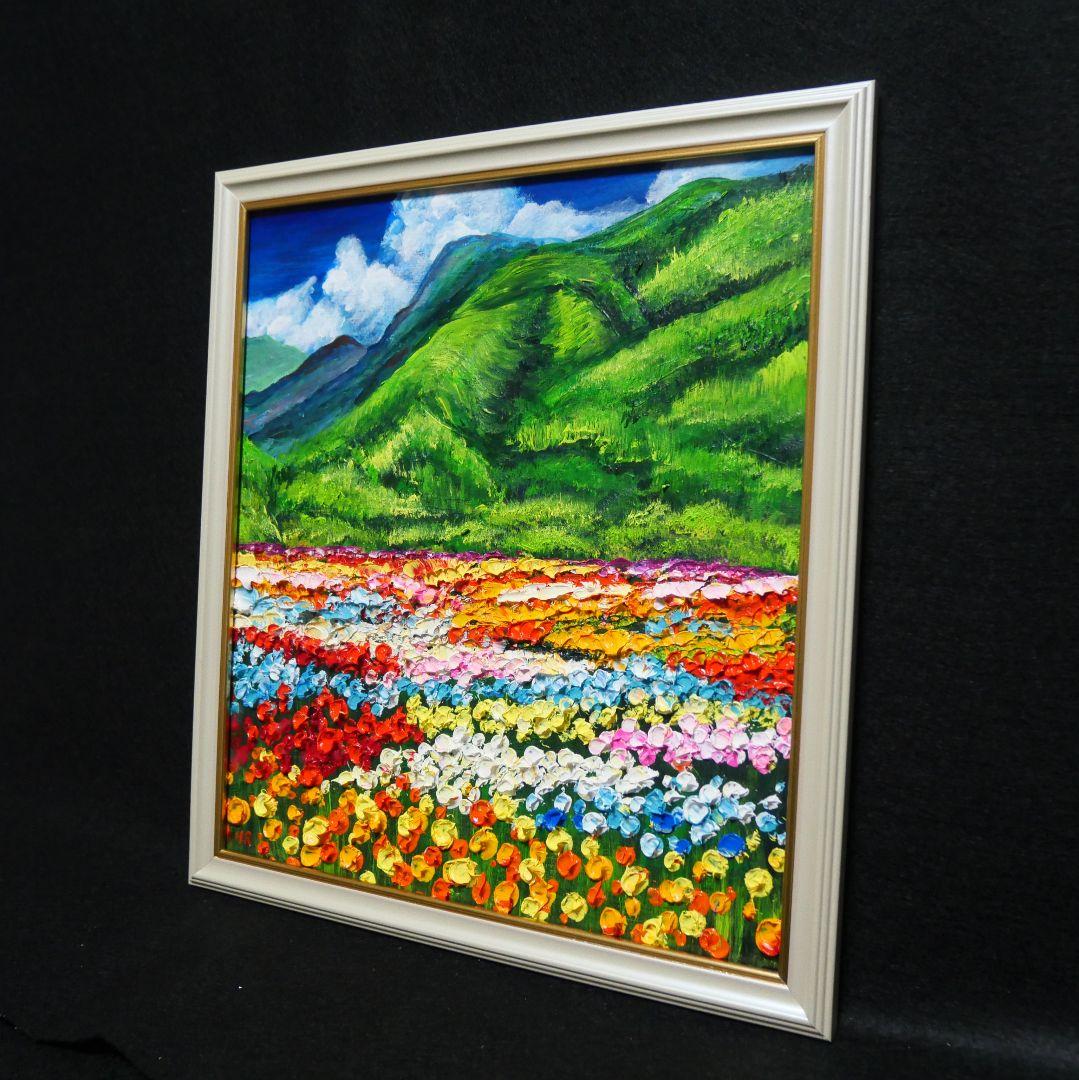 油絵 絵画 【flower park】