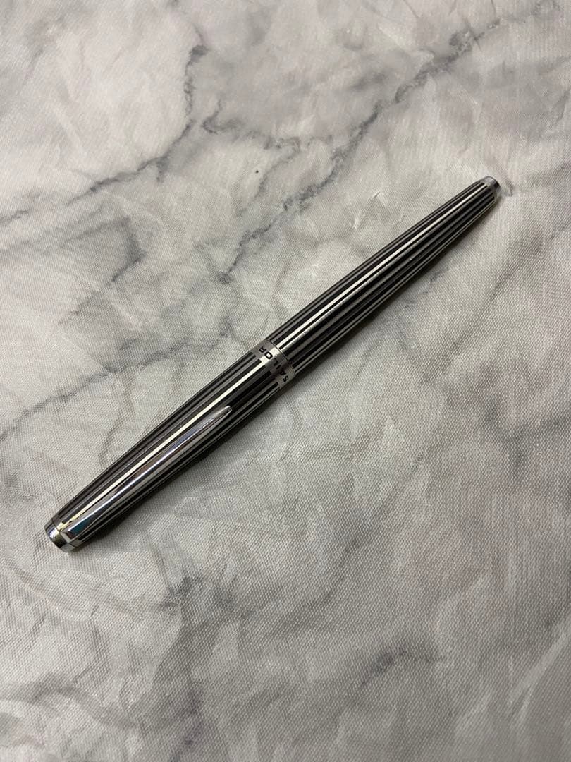 セイラー sailor シルバー ストライプ 万年筆 18K WGペン先