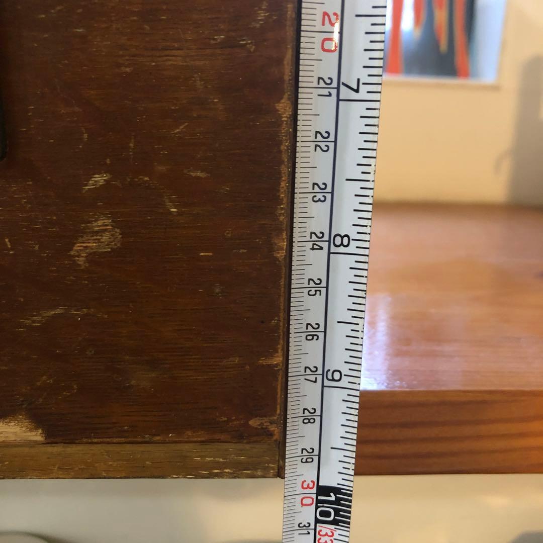 アンティーク 木製4引き出し 収納ボックス