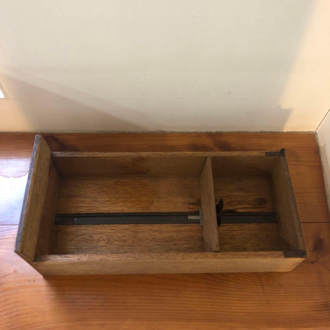 アンティーク 木製4引き出し 収納ボックス